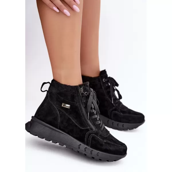  Dámske čižmy BOTO 26BT17-651 BLACK 