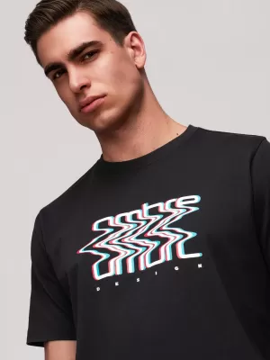 Pánske tričko OMBRE OM-TSPT-0286 BLACK