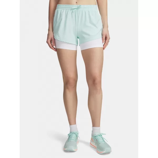  Dámske kraťasy UNDER ARMOUR UA VELOCITI PRO 4IN 2N1 SHORT 6009610-703 ZELENÁ 