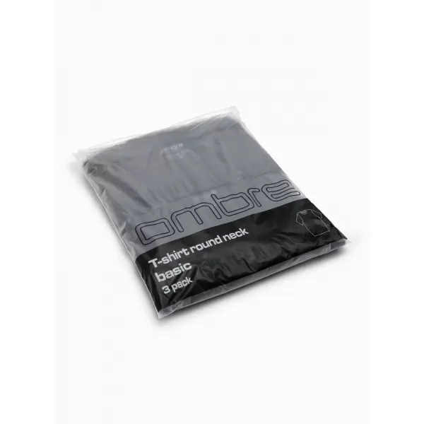  Pánske tričko OMBRE OM-TSBS-0268 BLACK 