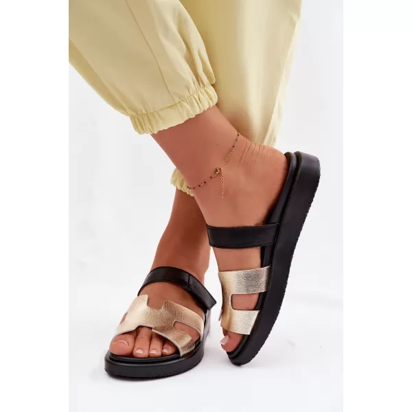  Dámske šľapky BOTO 26SD18-9807 GOLD 