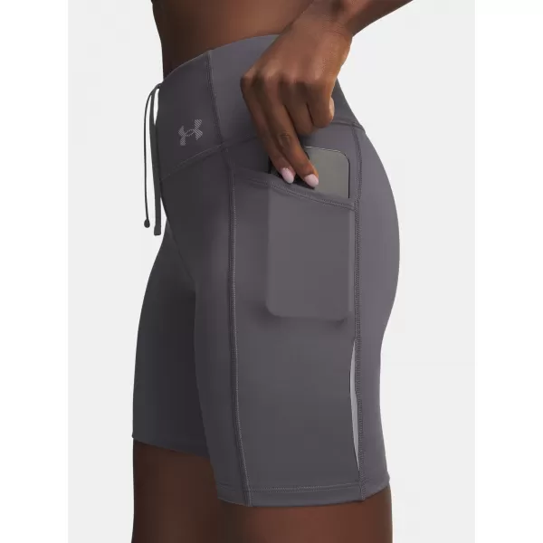  Dámske kraťasy UNDER ARMOUR UA VELOCITI 6IN FITTED SHORT 6009498-025 ŠEDÁ 