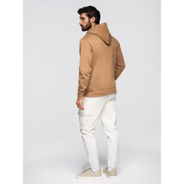  Pánska mikina OMBRE OM-SSBZ-0272 BROWN 