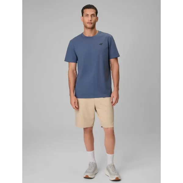  Pánske tričko 4F WAW25TTSHM2401 DENIM 