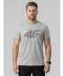 Pánske tričko 4F WMM00TTSHM3342 COLD LIGHT GREY MELANGE