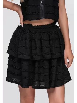 Dámska sukňa OMBRE OW-GL-E0014 BLACK