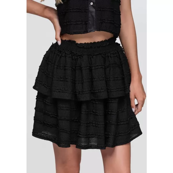  Dámska sukňa OMBRE OW-GL-E0014 BLACK 