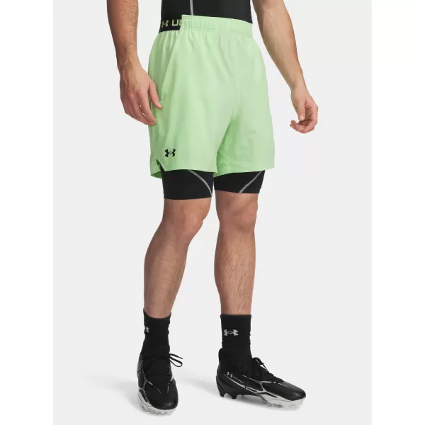  Pánske kraťasy UNDER ARMOUR UA VANISH WOVEN 6IN SHORTS 1373718-712 ZELENÁ 