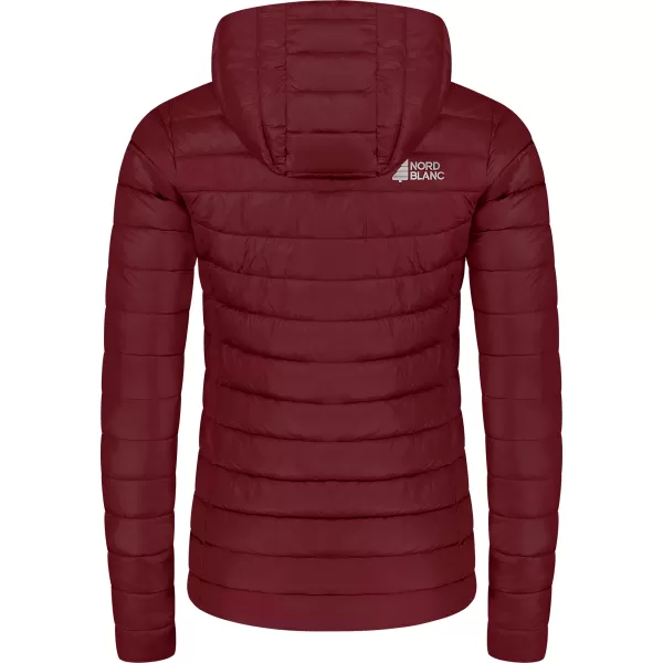  Dámska prešívaná bunda NORDBLANC NIMBUS WJL8395 VÍNOVÁ 