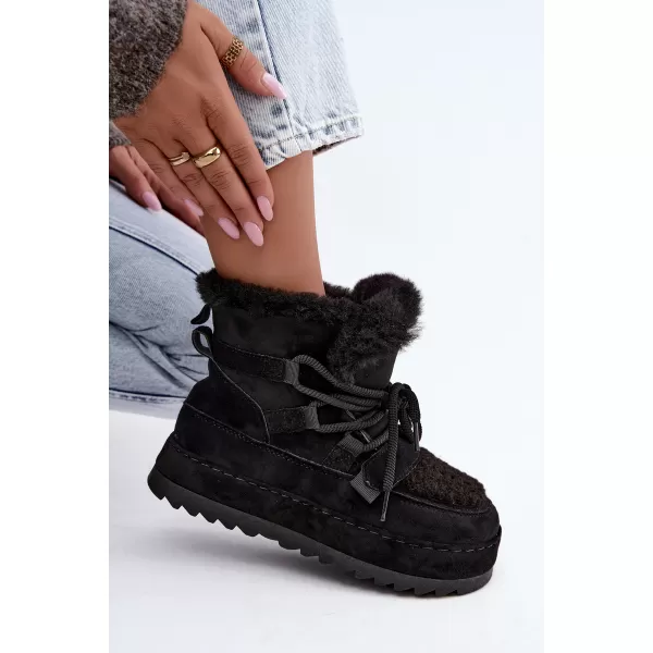  Dámske snehule BOTO 9077 BLACK 