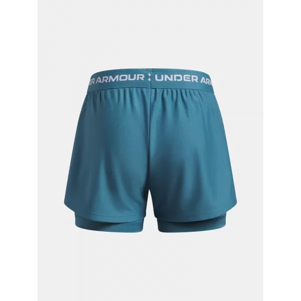  Dievčenské kraťasy UNDER ARMOUR TECH PLAY UP 2N1 SHORT 6004985-466 MODRÁ 
