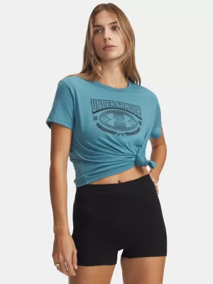 Dámske tričko UNDER ARMOUR W VARSITY SS 6010592-466 MODRÁ