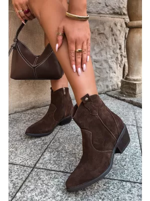 Dámske členkové topánky BIG STAR SHOES SS274463 HNEDÁ