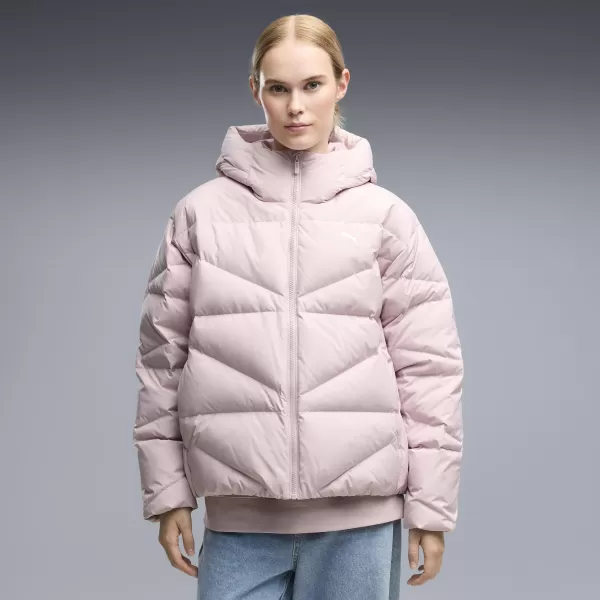  Dámsky kabát PUMA HOODED DOWN PUFFER JACKET W 69458049 MISTY PINK 