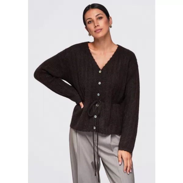  Dámsky sveter OMBRE OW-SW-E0012 BROWN 