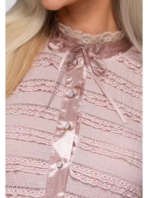 Dámska blúza OMBRE OW-TS-E0066 PINK