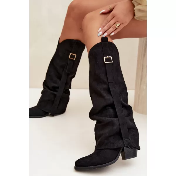  Dámske čižmy BOTO 7699A BLACK 