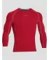 Pánske kompresné tričko UNDER ARMOUR HG LS 1257471-600 ČERVENÁ
