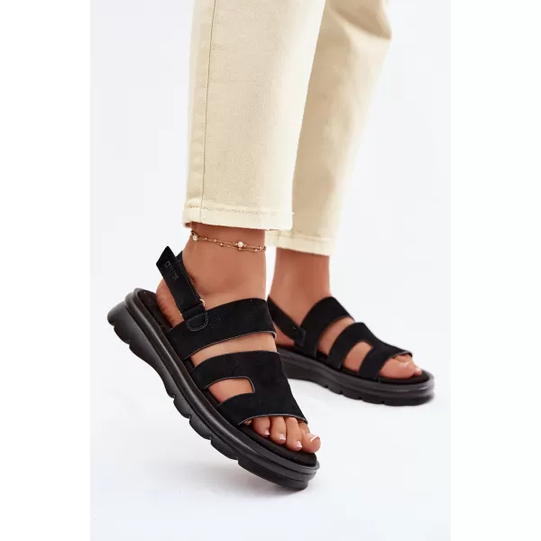  Dámske sandále BIG STAR SHOES TT274484 BLACK 