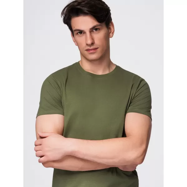  Pánske tričko OMBRE OM-TSBS-0268 BLACK/GREEN/KHAKI 