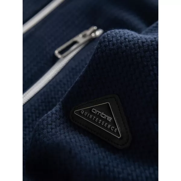  Pánska bunda OMBRE C587 DARK BLUE 