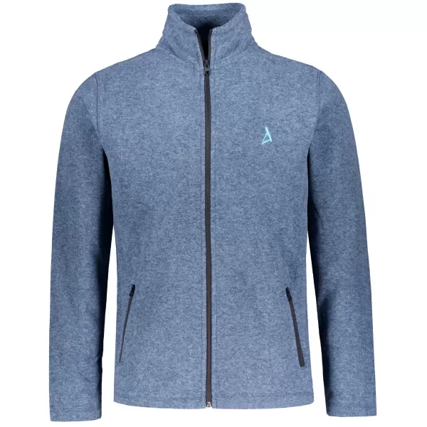  Pánska fleece mikina ALTISPORT ALM002852 TMAVÝ DENIM MELÍR 