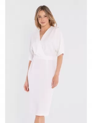 Dámske šaty STYLOVE S434 ECRU