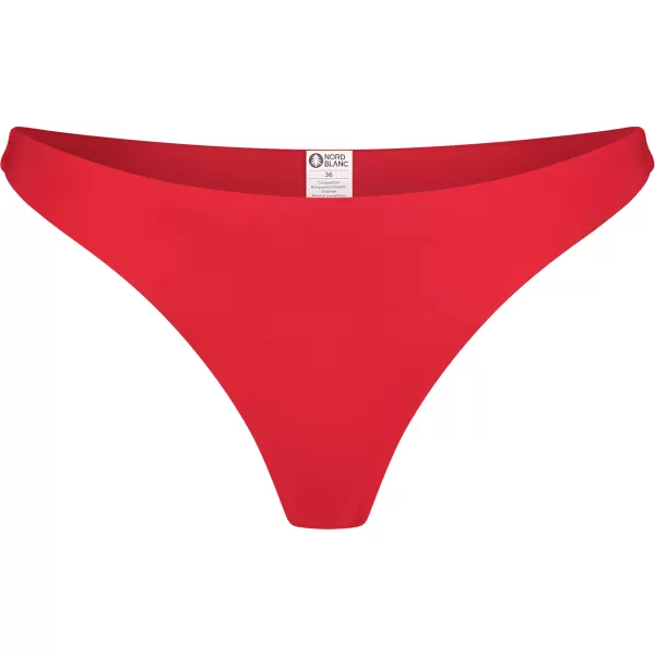  Dámske bikiny - spodný diel NORDBLANC GLITZ NBSSS8240 ČERVENÁ 