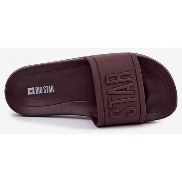  Dámske šľapky BIG STAR SHOES UU274072 HNEDÁ 