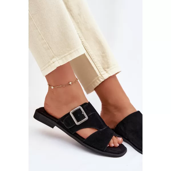  Dámske šľapky BIG STAR SHOES TT274477 BLACK 