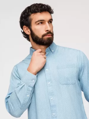 Pánska košeľa OMBRE K702 LIGHT BLUE