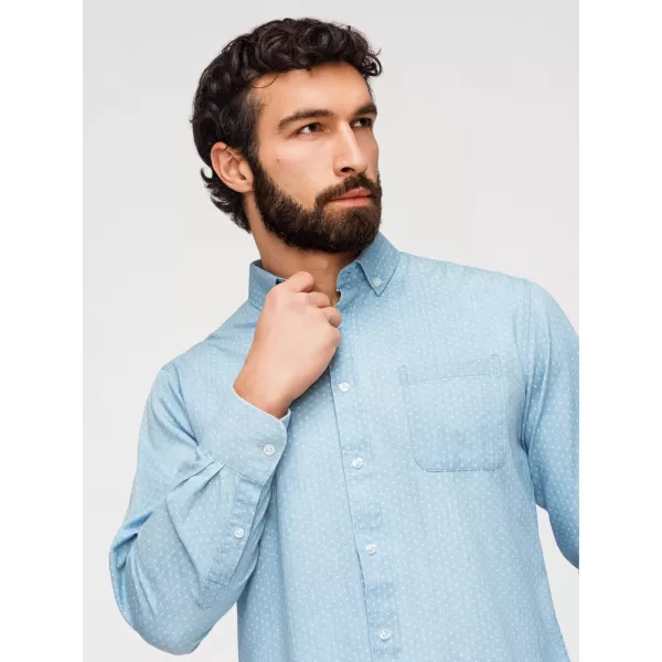  Pánska košeľa OMBRE K702 LIGHT BLUE 
