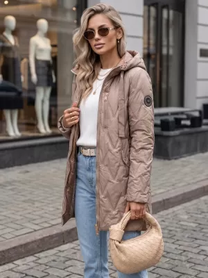 Dámska bunda DSTREET TY5767 BÉŽOVÁ
