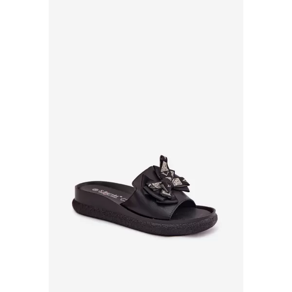  Dámske šľapky S.BARSKI KV61-6061 BLACK 