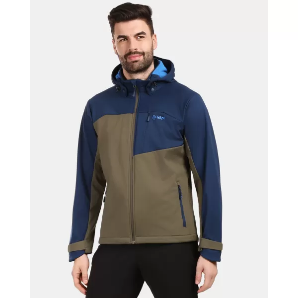  Pánska softshellová bunda KILPI ONTAVIO-M 1M0112KI KHAKI 