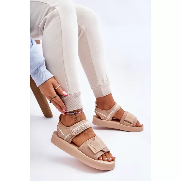  Dámske sandále BIG STAR SHOES LL274787 BEIGE 