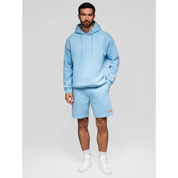  Pánsky set kraťas OMBRE Z129 LIGHT BLUE/LIGHT PURPLE 