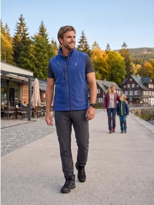 Pánska fleece vesta ALTISPORT ALM002525 KRÁĽOVSKÁ MODRÁ