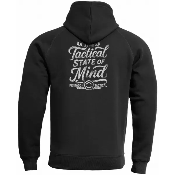  Pánska mikina PENTAGON PHAETON HOOD STATE OF MIND K09021-ST BLACK 