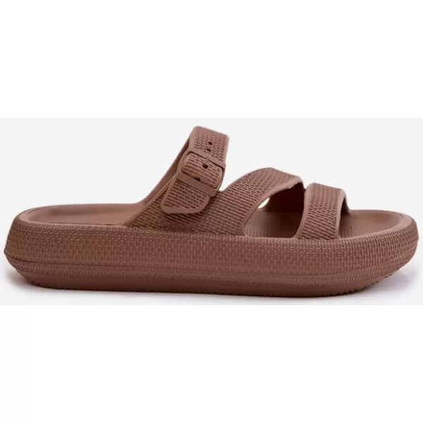  Dámske šľapky BIG STAR SHOES 42155-19 BROWN/BEIGE 