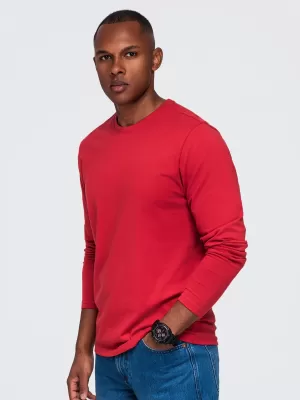 Pánske tričko OMBRE OM-LSBL-0142 RED