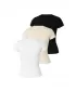Dámske tričko URBAN CLASSICS TB8569B-23664 BLACK/WHITE/WHITE SAND