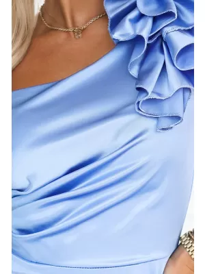 Dámske šaty NUMOCO 685-3 SVETLO MODRÁ