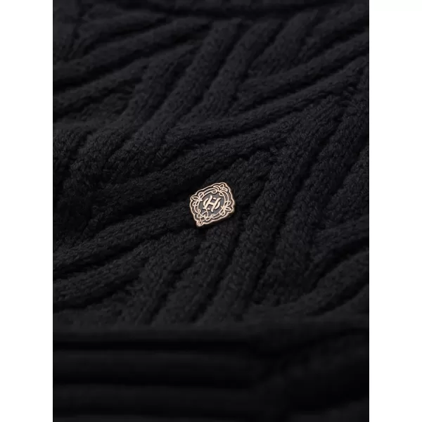  Pánsky sveter OMBRE OM-SWSW-0190 BLACK 