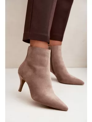 Dámske členkové topánky BOTO 2905A-1 BEIGE