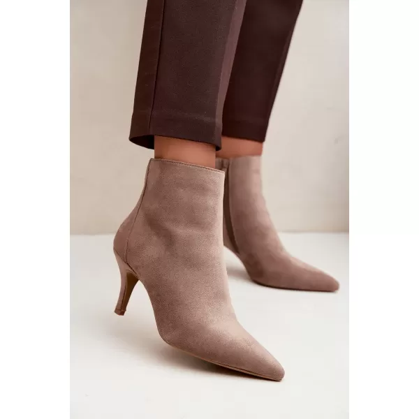  Dámske členkové topánky BOTO 2905A-1 BEIGE 