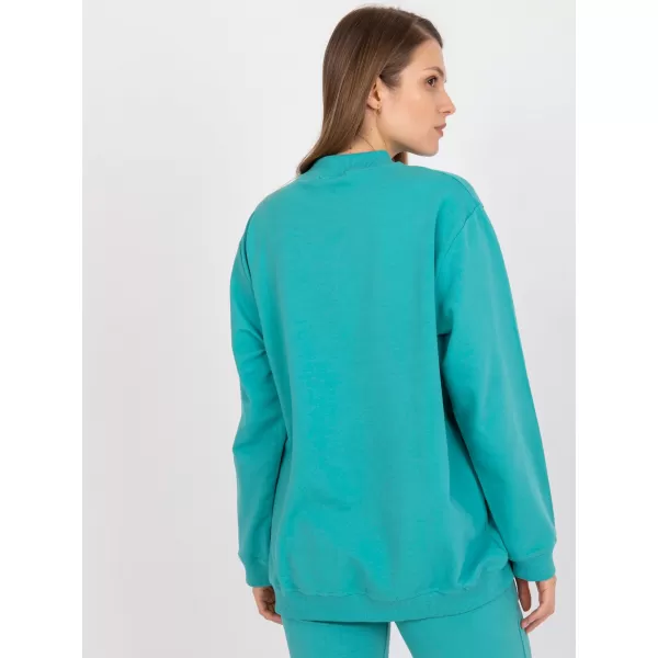  Dámska mikina BASIC FEEL GOOD AP-BL-A-R001 TURQUOISE 