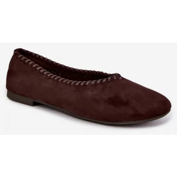  Dámske baleríny BOTO 9897 BROWN 