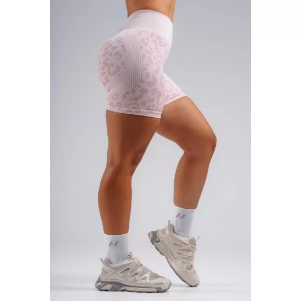  Kompresné push-up šortky s leopardím vzorom NEBBIA PRIMAL 856 PINK LEOPARD 