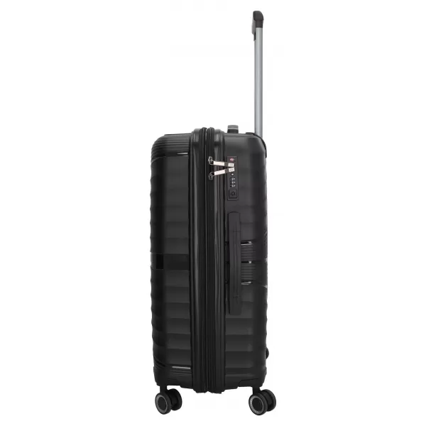  Škrupinový kufor BEAGLES TRAVEL M 25138 BLACK 